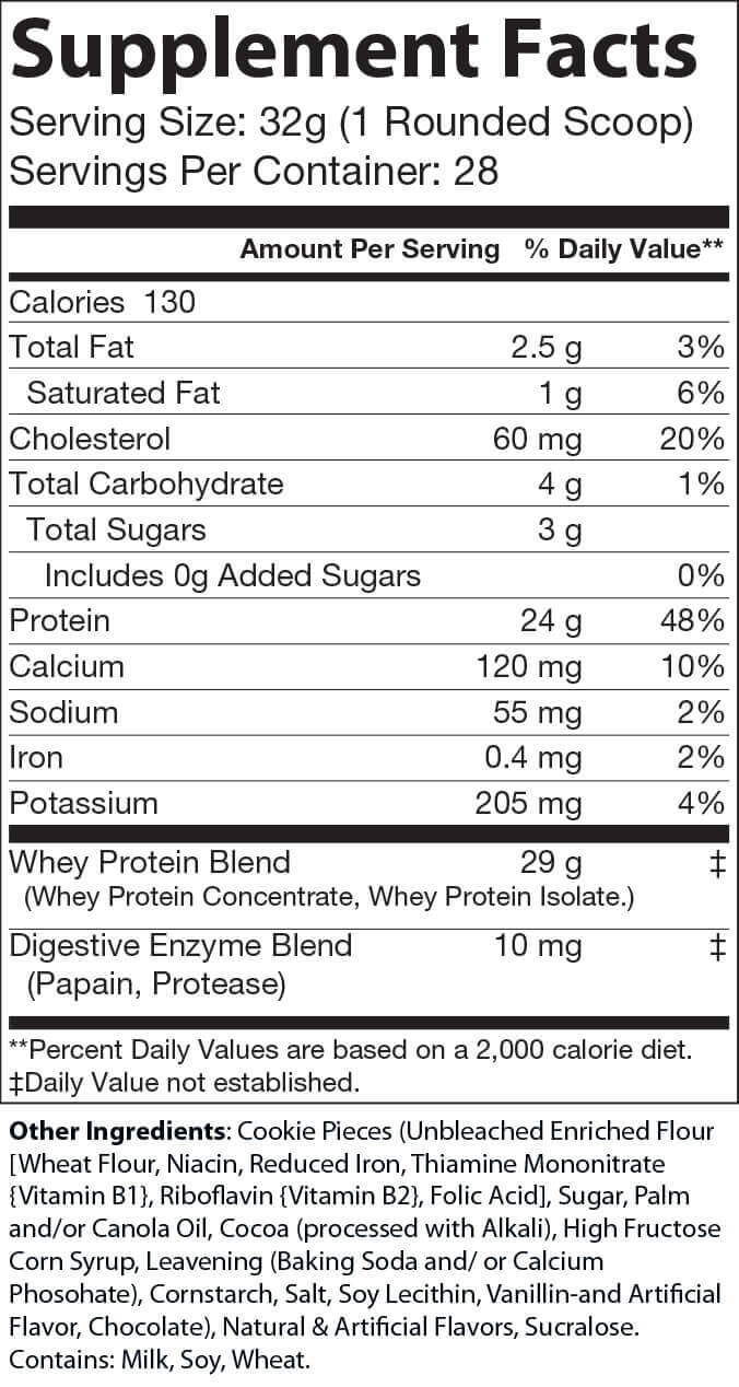 2lb Whey Protein Cookies