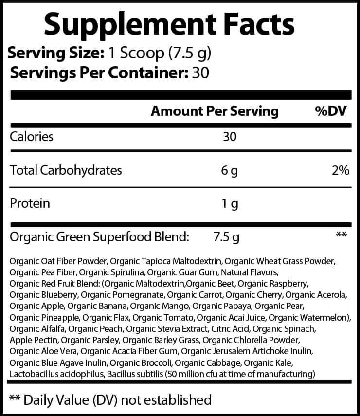Organic Greens - Watermelon
