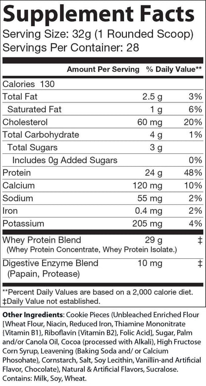 2lb Whey Protein Cookies